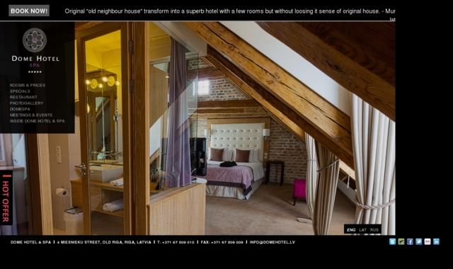 Dome Hotel & SPA viesnīca, Baltijas dizaina viesnīcas, SIA