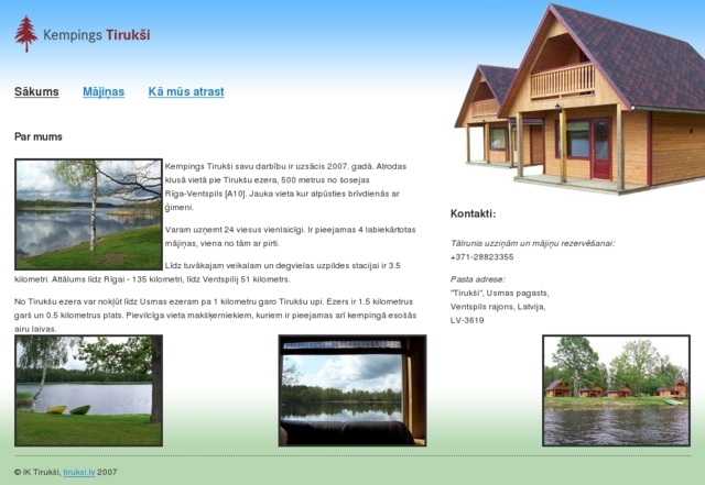 Tirukši, kempings, IK